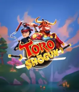 Enter the dynamic world of the Toro Shogun game by ELK Studios, highlighting a fearless samurai and a fierce red bull teaming up on an adventure. This image portrays the fusion of animation-style Japanese adventure, set against a picturesque forest backdrop. Great for players who love innovative themes, delivering a thrilling adventure.